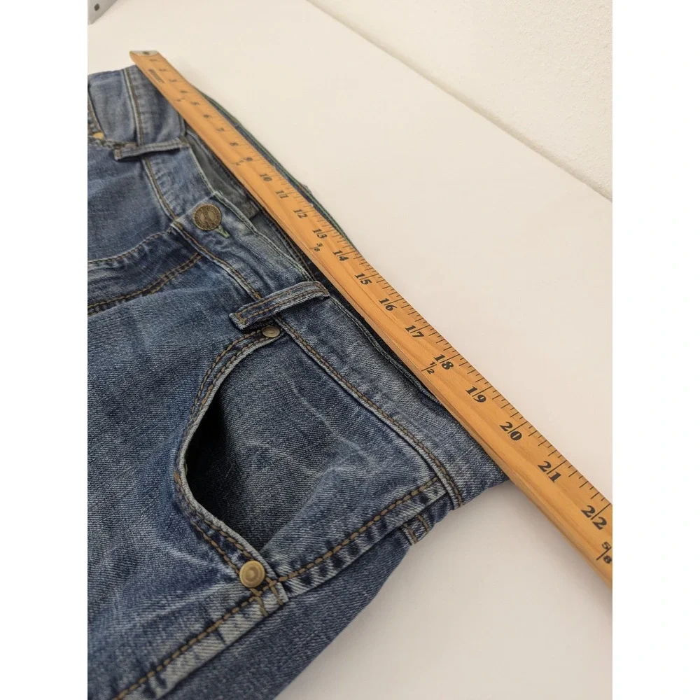Wrangler Retro Jeans Mens 38x30 (29) Blue Slim Straight Medium Wash Stretch